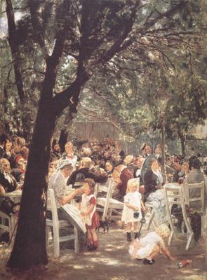 Max Liebermann Beer Garden in Munich (nn02) France oil painting art